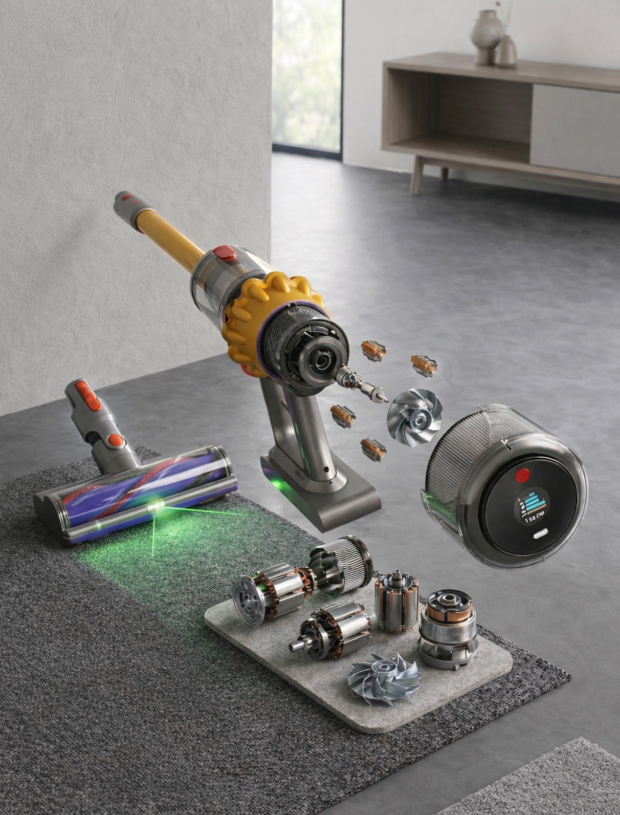 Aspirateur Sans Fil Multi-Accessoires Maison & Voiture